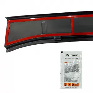 Rear Bumper Protector suitable for Mercedes-Benz Sprinter W906 2006-2018 / VW Crafter 2006-2017 from ABS Plastic Black