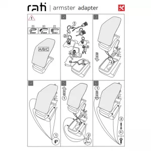 Armrest Base Dedicated Suitable for Ford Puma 19+ Armster Rati 1 Pc