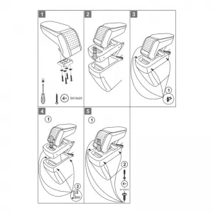 Armrest Armster S suitable for Kia Ceed 2006-2012 Black Color-image-6305937