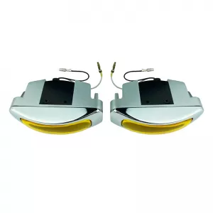 Head Lamp Universal 125x46mm H3 12V 55W LA-1100 16031 Yellow 2 Pcs-image-6306053