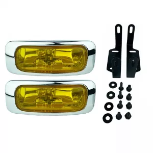 Head Lamp Universal 125x46mm H3 12V 55W LA-1100 16031 Yellow 2 Pcs-image-6306054