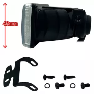 Head Lamp Universal 126x46mm H3 12 Volt 55 Watt LA-V127 White 2 Pcs-image-6306144