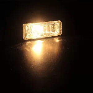 Head Lamp Universal 126x46mm H3 12 Volt 55 Watt LA-V127 White 2 Pcs-image-6306145