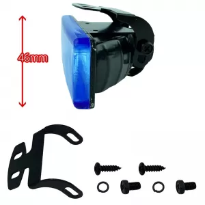 Head Lamp Universal 126x46mm H3 12 Volt 55 Watt LA-V127 Blue 2 Pcs-image-6306153