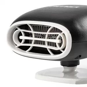 Car Heater / Defroster Plug In Lighter 12 Volt 150 Watt 13 Amper Black / White Color Amio 02900, CH-09-image-6306192