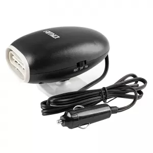 Car Heater / Defroster Plug In Lighter 12 Volt 150 Watt 13 Amper Black / White Color Amio 02900, CH-09-image-6306194