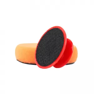 Polishing Sponges with Handle 10cm Set of 6 Pieces Orange Color-image-6306203