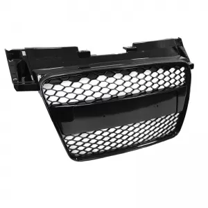 Front Grille suitable for Audi TT 8J 06-14 TTRS Look Honeycomb Glossy Black 1 Pc-image-6306206