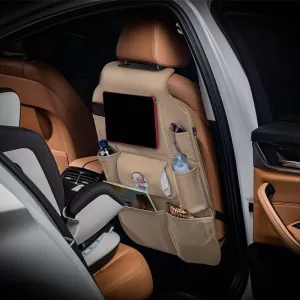 Car Back Seat Organizer Otom Exclusive From Artificial Leather Beige Color 77.5cm x 49cm Universal 1 Piece ORG-103