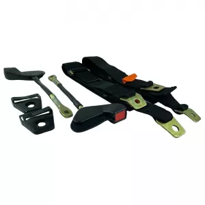 Simple Seat Belt With Crutch 35cm 3 Points Auto Gs 20601 2 Pieces-image-6306317
