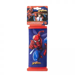 Seat Belt Cover suitable for Marvel's Spider-man Velvet Blue-Red 1 Piece