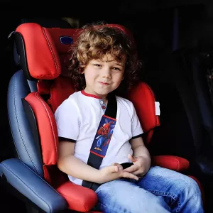 Seat Belt Cover suitable for Marvel's Spider-man Velvet Blue-Red 1 Piece