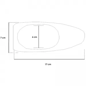 Car Roof Antenna suitable for Golf Type Carbon Shark with Connection Cable and Normal Function 17cm-image-6306382