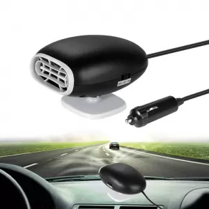 Car Heater / Defroster Plug In Lighter 12 Volt 150 Watt Black / White Color 15270-image-6306401