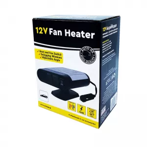 Car Heater / Defroster Plug In Lighter 12 Volt 150 Watt Black/Grey Color 15273-image-6306429