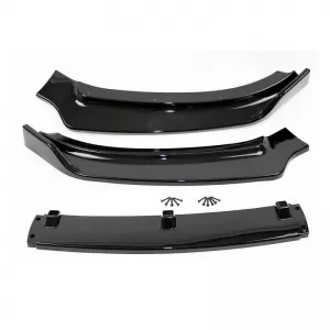 Front Spoiler suitable for Audi A4 B8 11-15 Facelift Gloss Black 3 pcs-image-6306475