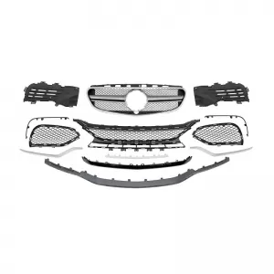 Body Kit suitable for Mercedes-Benz E-Class W212 13-16 Facelift A Design Look With Grill & Exhaust Tips-image-6307210