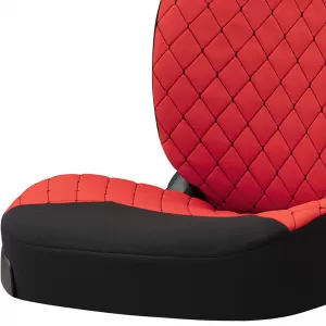 Semi Front Seat Covers suitable for Otom RSX Sport Fabric Embroidered Red / Black RSXL-104 2 Pieces-image-6307616