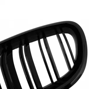 Front Grilles suitable for BMW 5 F10 / F11 / F18 10-16 M4 Look with Double Grille Glossy Black V.2 2 Pcs-image-6308098