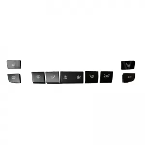 Cover suitable for Switch Air Conditioner Control Panel for BMW 1 F20 / 3 F30, F31, F34 GT / 4 F32, 9 Pcs