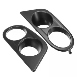Front Bumper Fog Lamp Cover Side Grill suitable for BMW 3 E46 M3 98-05 Hamman Look Double Black Left & Right 2 Pieces China