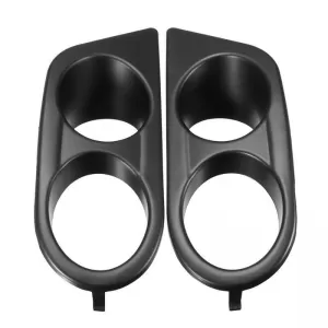 Front Bumper Fog Lamp Cover Side Grill suitable for BMW 3 E46 M3 98-05 Hamman Look Double Black Left & Right 2 Pieces China