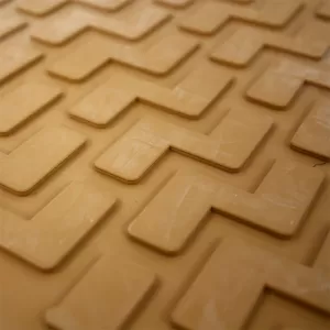 Car Mats 3D from Rubber suitable for Audi Q7 4L 06-15 7 Seats ''Star Diamond'' 5 Pcs Beige-image-6308597