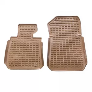 Car Mats 3D from Rubber suitable for BMW 1 E81, E87 04-11 ''Star Diamond'' 4 Pcs Beige-image-6308647