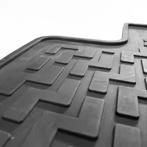 Car Mats 3D from Rubber suitable for Honda CR-V 3 07-13 ''Star Diamond'' 3 Pcs Black-image-6308674