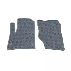 Car Mats 3D from Rubber suitable for Porsche Cayenne 1 (9PA) (02-11) / VW Touareg 1 (7L) (02-10) ''Star Diamond'' 3 Pcs Grey-image-6308710