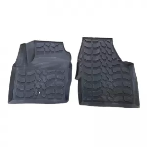 Car Mats 3D from Rubber suitable for Land Rover Freelander 2 2007-2014 ''Star Diamond'' 3 Pcs Black-image-6308731