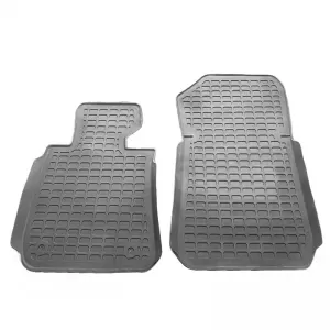 Car Mats 3D from Rubber suitable for BMW 1 E81, E87 04-11 ''Star Diamond'' 4 Pcs Grey-image-6308756