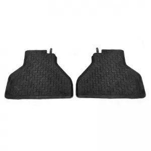 Car Mats 3D from Rubber suitable for BMW X5 E70 07-13 & 7 Seats, F15 13-18 / X6 E71 07-13, F16 15-19 ''Star Diamond'' 6 Pcs Black-image-6308801