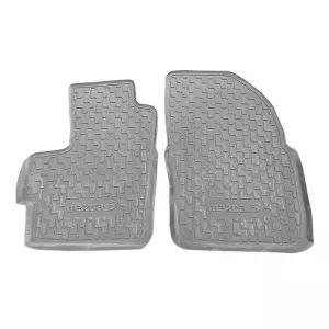 Car Mats 3D from Rubber suitable for Mazda 3 03-09 ''Star Diamond'' 4 Pcs Grey-image-6308848