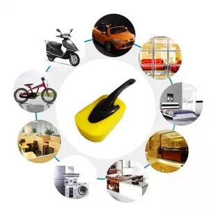 Sponge suitable for cleaning Yellow Guard 1106051 with plastic handle 33cm x 11cm x 12cm