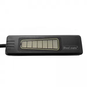 Parking System PDC with 2 Sensors 18mm Piano Black with Display Steel Mate 4386-image-6309039