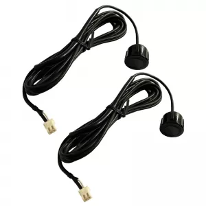 Parking System PDC with 2 Sensors 18mm Piano Black with Display Steel Mate 4386-image-6309042