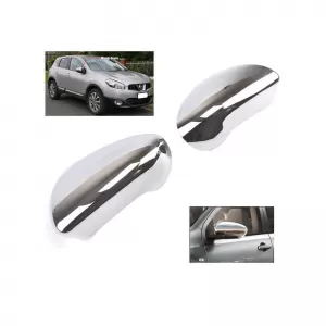 Mirror Covers suitable for Nissan Qashqai 2008-2013 Chrome 2 Pieces-image-6309197