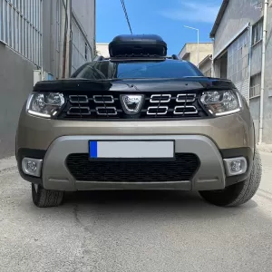 Front Bumper Fog Lamp Frames suitable for Dacia Duster 2018+ Silver Color 2 Pieces-image-6309220