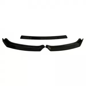 Front Spoiler suitable for VW Golf VII (7.5) 17-20 Standard Bumper Black Color Made from ABS Plastic 3 Pieces-image-6309306