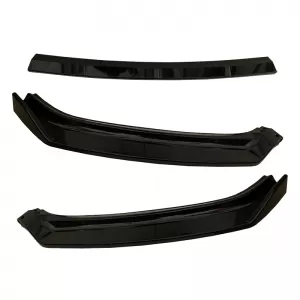 Front Spoiler suitable for VW Golf VII (7.5) 17-20 Standard Bumper Black Color Made from ABS Plastic 3 Pieces-image-6309308