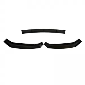 Front Spoiler suitable for VW Golf VII (7.5) 17-20 Standard Bumper Black Color Made from ABS Plastic 3 Pieces-image-6309309