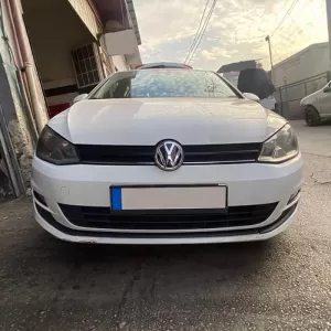Front Spoiler suitable for VW Golf VII (7.5) 17-20 Standard Bumper Black Color Made from ABS Plastic 3 Pieces-image-6309315
