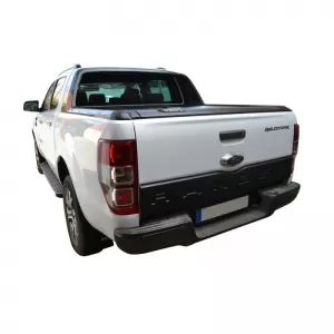 Rear Truck Door Protector suitable for Ford Ranger 2015+ From Abs Plastic Black-image-6309381