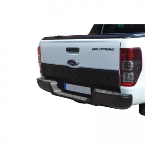 Rear Truck Door Protector suitable for Ford Ranger 2015+ From Abs Plastic Black-image-6309382