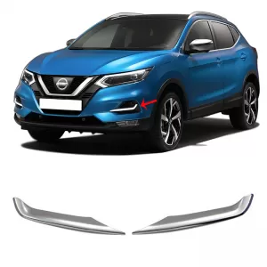 Decorațiune Crom Fog Lamp Trim potrivit pentru Nissan Qashqai 2017-2021 Oțel 2 Pcs