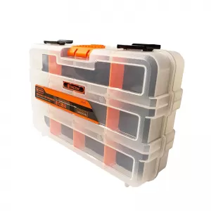 Tool Compartment Organiser Adjustable Transparent 22.4x16.4x6cm Tactix 320042-image-6309488