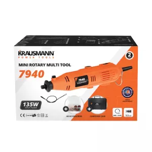 Mini Rotary Multi Tool 135W Krausmann 7940-image-6309537