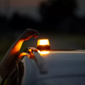 Revolving Warning Light Magnetic Osram LEDguardian Road Flare Signal 3.7Volt 2000K 90.6 x 72.6 mm Orange LEDSL104-image-6309695