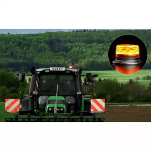Revolving Warning Light Osram Led Beacon Light 12/24Volt 1900K 148 x 89 mm Orange RΒL102-image-6309720